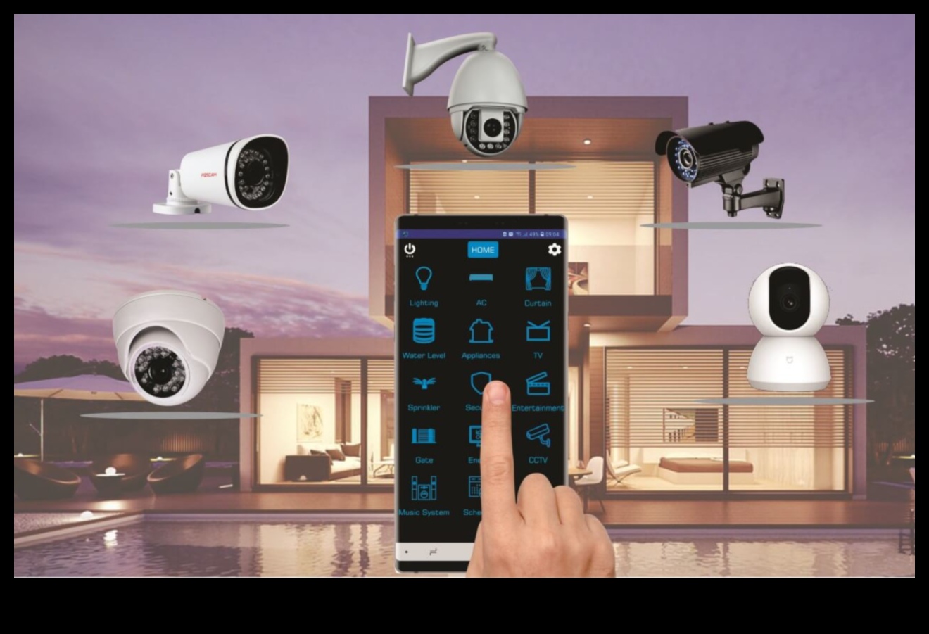 Securitate și Supraveghere: Electronice inteligente pentru un spațiu de birou protejat