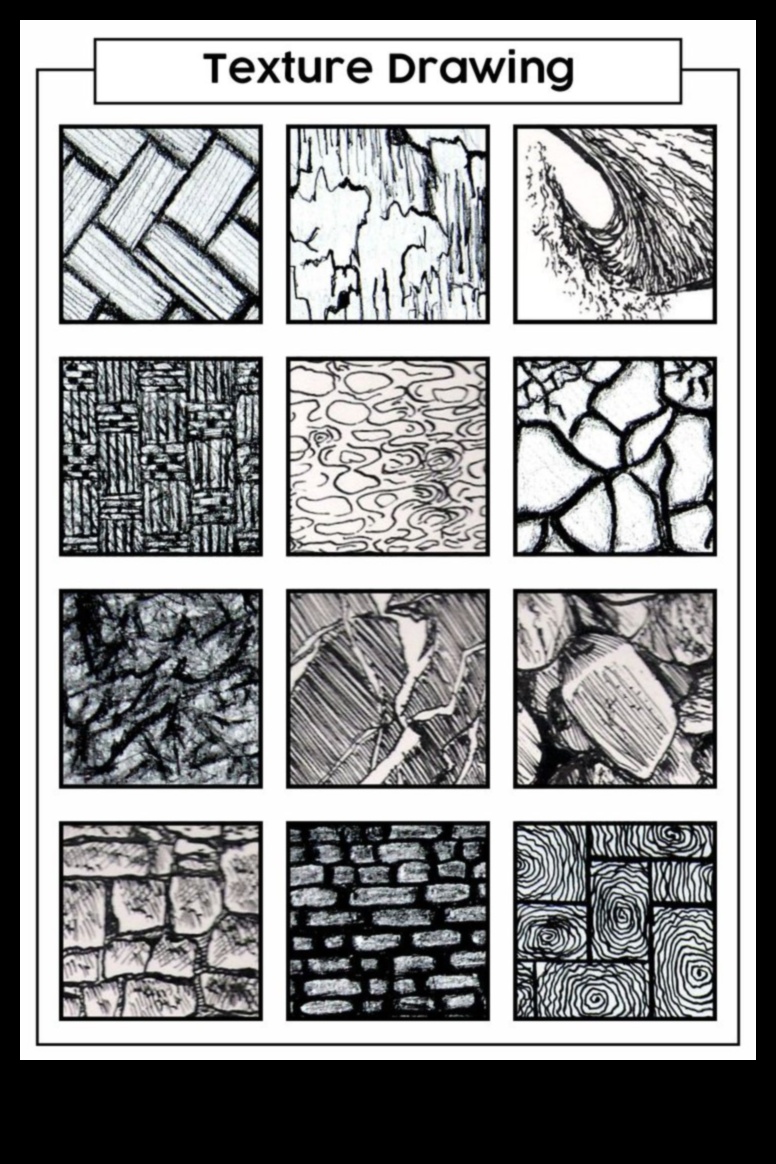 Arta texturii care explorează dimensiunea în desene 5 Arta texturii: explorarea dimensiunii în desene