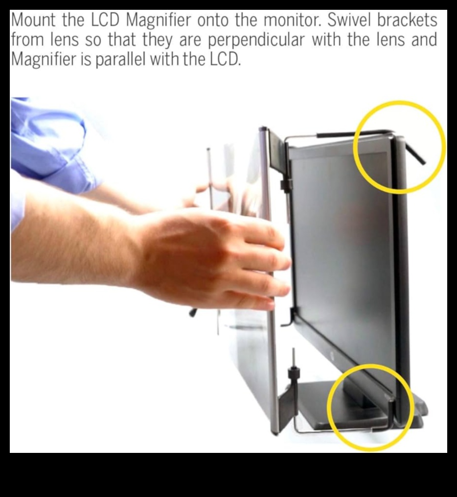 Consultați clar Lupe și filtre pentru ecran pentru o vizibilitate îmbunătățită a afișajului 3 Lupe și filtre pentru ecran: accesorii pentru o vizibilitate îmbunătățită a afișajului