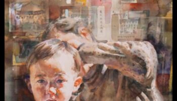 Realism acuarelă: portrete și scene realiste în creion